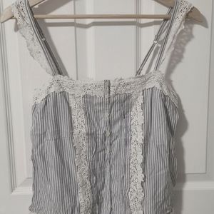 A&F striped tank top